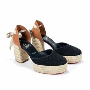 Christian Louboutin Brigissima 70 Platform Espadrilles NWT Size 41